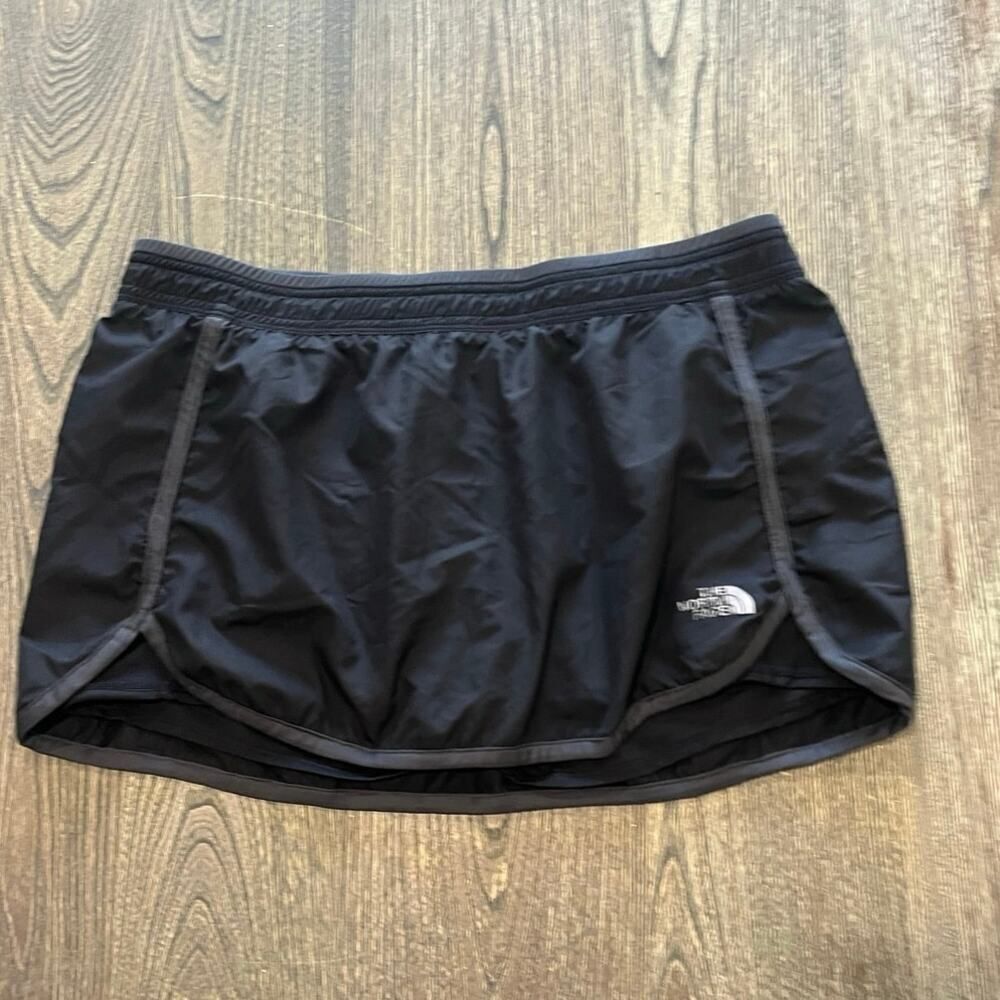 Nike Womens Dri-Fit Running Skort Built-In Short Flashdry Pull-On Black Size L